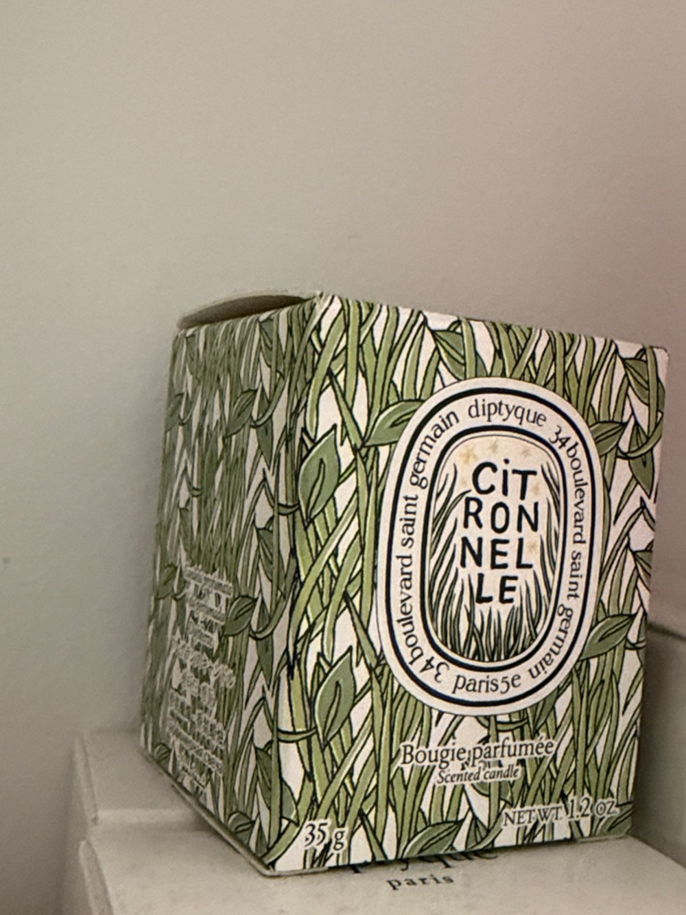 Diptyque Citronelle candle travel mini size 35g DIPTYQUE CITRONELLA candle